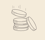 Logo of coins